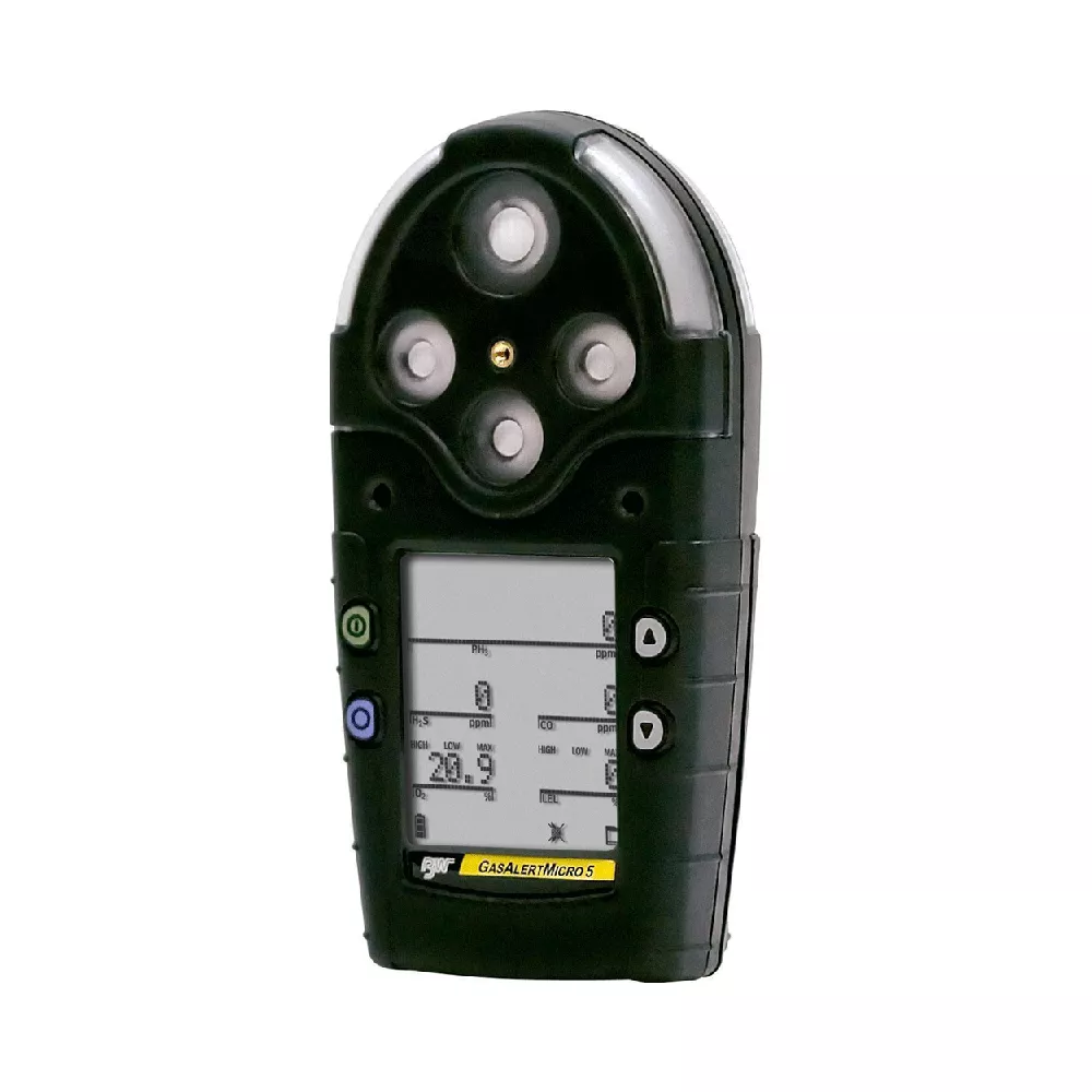 Gasalert visar 5 atmosfäriska risker - Gasalert Micro 5